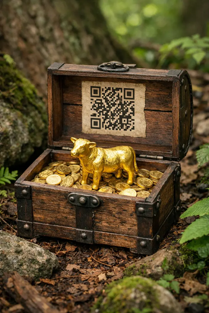 visuel coffre Lascaux II - chasse au trésor @Semitour Périgord